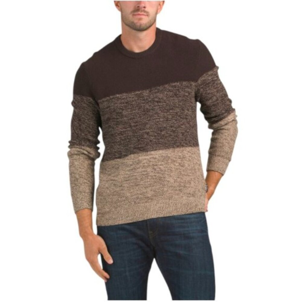 Ben Sherman Men's Sweater Crewneck Coffee House Brown Size Large - Picture 1 of 13
